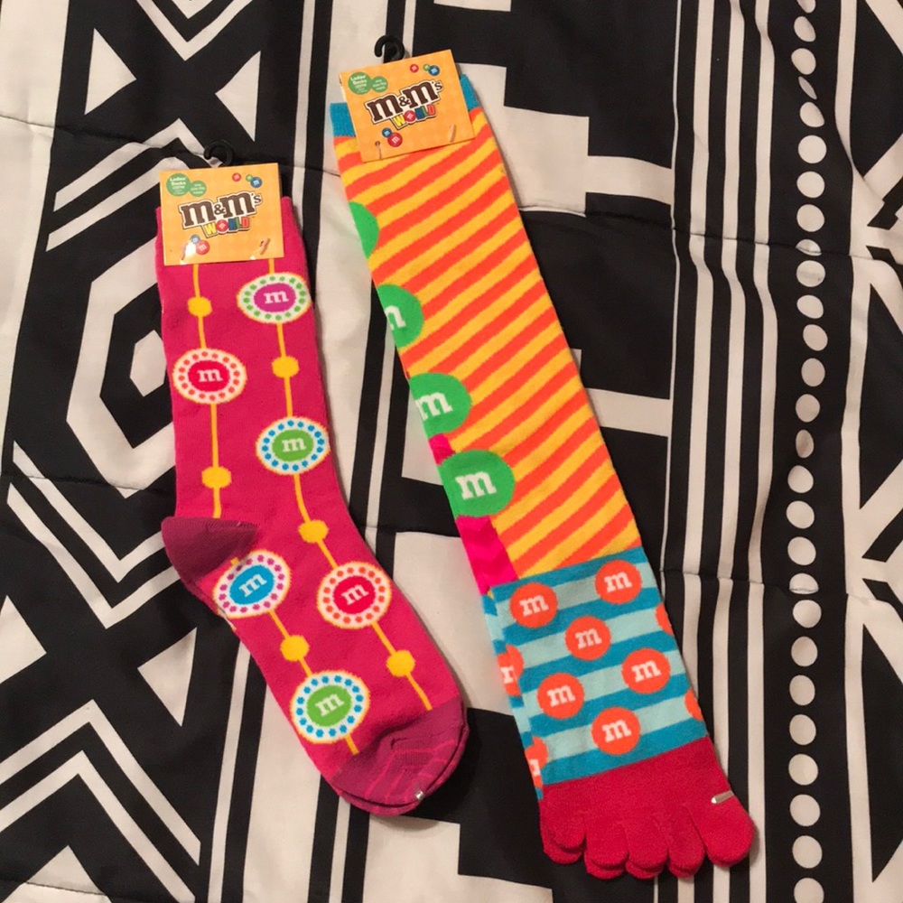 M&M NOVELTY SOCKS NWT
